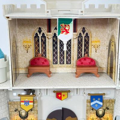 LOT 198B: Walt Disney World Magic Kingdom Cinderella's Castle Model Monorail Playset w/ Figures & Accessories
