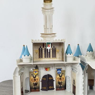 LOT 198B: Walt Disney World Magic Kingdom Cinderella's Castle Model Monorail Playset w/ Figures & Accessories