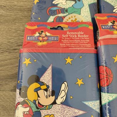 LOT 201A: Disney Kids' Collection: Braun Oral B Mickey Mouse Electric Toothbrush w/ NIP Heads, NIP Mickey Basketball Set, Wall...