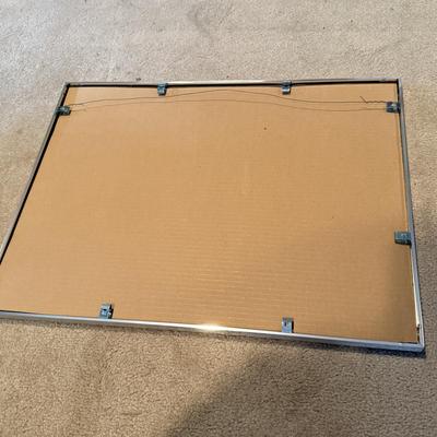 LOT 205B: Department 56 Snowbabies Collection: Framed Print & Mirrored Display Shelf