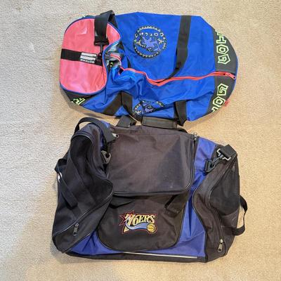 LOT 206B: Duffel Bags: Champion NBA Philadelphia 76ers & 1980s/90s Gotcha Bag