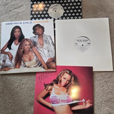 LOT 207B: Collection of Albums; Various Genres, Some New in Plastic Seal & Metal Album Holder