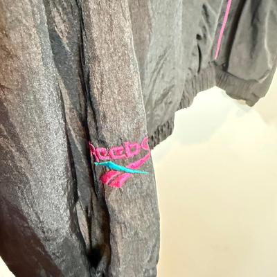 LOT 213B: Guess Fuzzy Pink Lined Jacket (XL) & Reebok Windbreaker (M)
