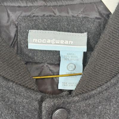 LOT 214A: 2XL Roca Wear Letter Jacket & Size Large NY Yankees Crew Neck Sweatshirt