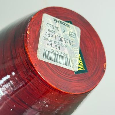 LOT 216A: Decor Wooden Box & Lightweight Vases