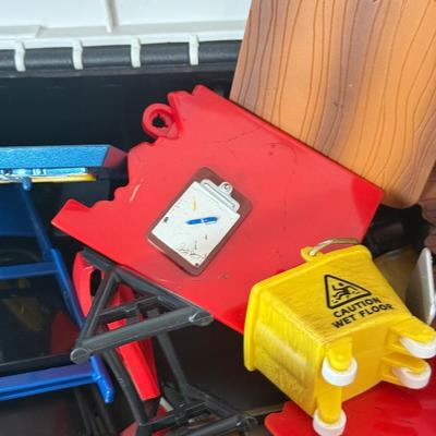 LOT 217A: WWF Attitude & WCW NWO Wrestling Toys & Stage Accessories