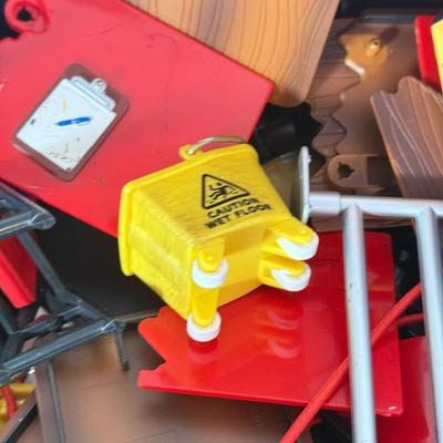 LOT 217A: WWF Attitude & WCW NWO Wrestling Toys & Stage Accessories