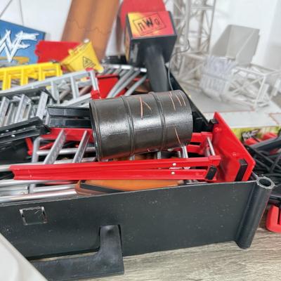 LOT 217A: WWF Attitude & WCW NWO Wrestling Toys & Stage Accessories