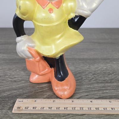 LOT 223B: Mickey Mouse Bobble Head with Original Box, Minnie Mouse Ceramic Figure , & Two Small Micky Mouse Figures