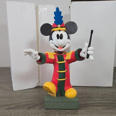 LOT 223B: Mickey Mouse Bobble Head with Original Box, Minnie Mouse Ceramic Figure , & Two Small Micky Mouse Figures