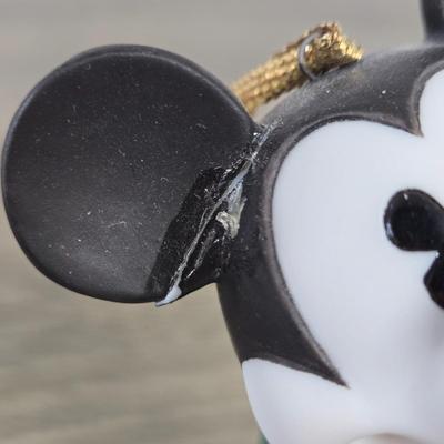 LOT 223B: Mickey Mouse Bobble Head with Original Box, Minnie Mouse Ceramic Figure , & Two Small Micky Mouse Figures