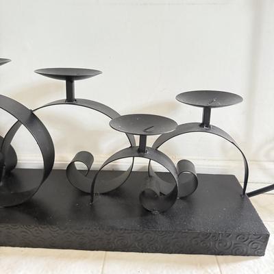 LOT 229L: Metal Candle Holder Trio