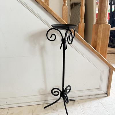 LOT 229L: Metal Candle Holder Trio