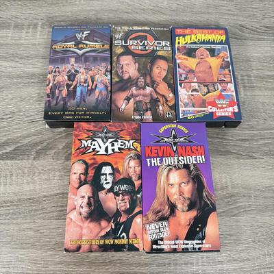LOT 232A: Collection of WWF Wrestling VHS Tapes
