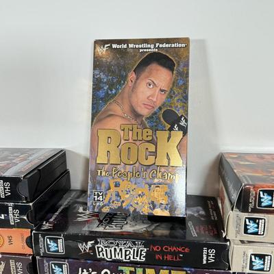 LOT 232A: Collection of WWF Wrestling VHS Tapes