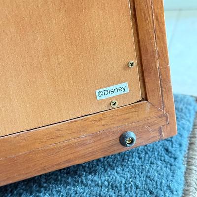 LOT 234A: Home Decor Collection: Disney Mirrored Display Shelf, Small Side Table & Miniature Sailboat Chair