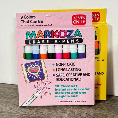 LOT 236A: Adult Mindfulness / Stress Relief Coloring Books w/ Gel Pens, Markers & More