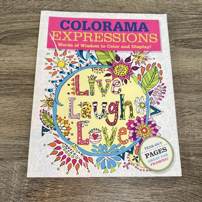 LOT 236A: Adult Mindfulness / Stress Relief Coloring Books w/ Gel Pens, Markers & More