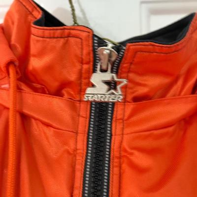 LOT 238L: NHL Hockey Center Ice Authentic Philadelphia Flyers Starter Jacket (Size: L)