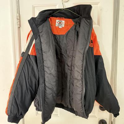 LOT 238L: NHL Hockey Center Ice Authentic Philadelphia Flyers Starter Jacket (Size: L)