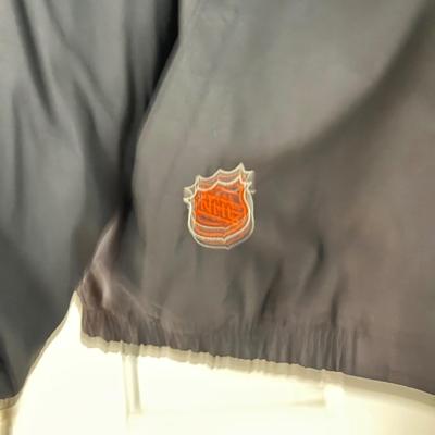 LOT 238L: NHL Hockey Center Ice Authentic Philadelphia Flyers Starter Jacket (Size: L)