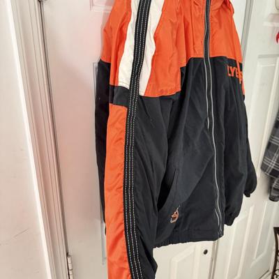 LOT 238L: NHL Hockey Center Ice Authentic Philadelphia Flyers Starter Jacket (Size: L)