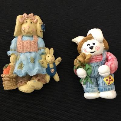 Ceramic Easter brooches