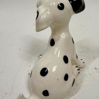 Vintage 1960's Disney 101 Dalmatians Puppy Spot Ceramic Figurine by Enesco