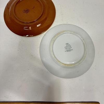 2 vintage Ceramic Pottery Plates Stangl Pottery Collin’s Lunch