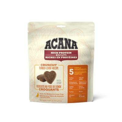 ACANA Crunchy Biscuits Turkey Liver Recipe Dog Treats, Large