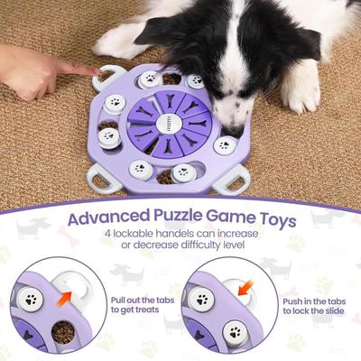 Dog Puzzle Toys for Dogs, Dog Puzzles for Smart Dogs, Interactive Dog Enrichment Toys for IQ Training & Mental Stimulation, Dog Treat...