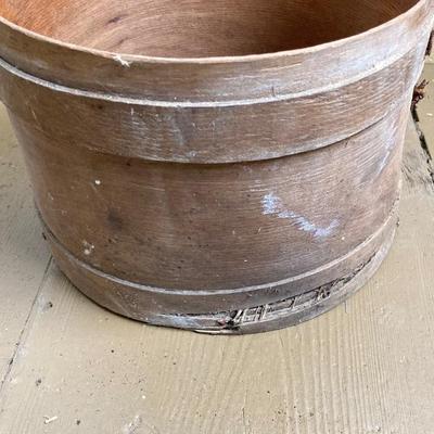 LOT 299: Antique / Vintage Wooden Firkins and Bucket