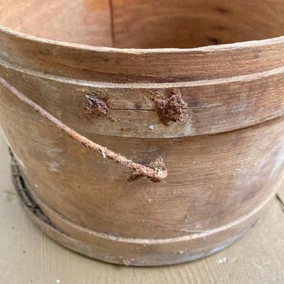 LOT 299: Antique / Vintage Wooden Firkins and Bucket