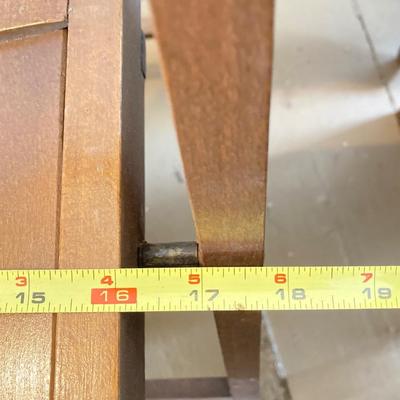 LOT 305: Four Vintage Wooden Folding Chairs