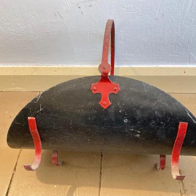 LOT 307: Vintage Fireplace Screen, Andirons, Tools and Log Holder