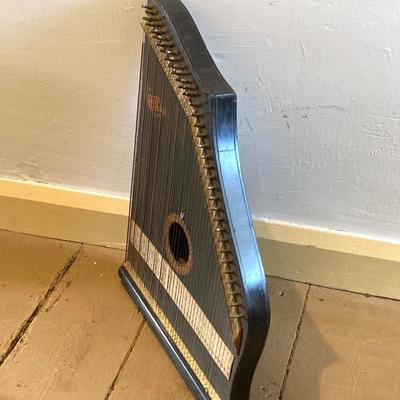 LOT 308: Antique / Vintage Columbia Zither (Auto Harp) Instrument and Instructions