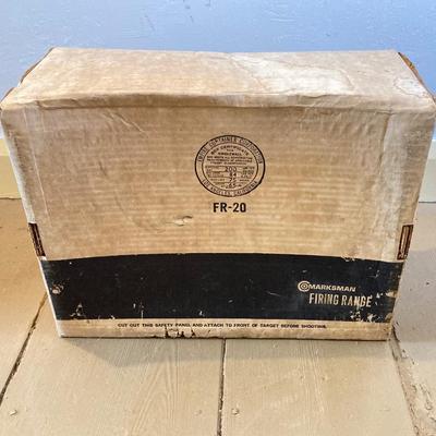 LOT 317: Vintage Marksman Air Gun Target / Firing Range in Original Box