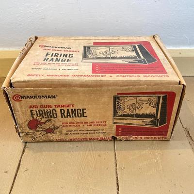 LOT 317: Vintage Marksman Air Gun Target / Firing Range in Original Box