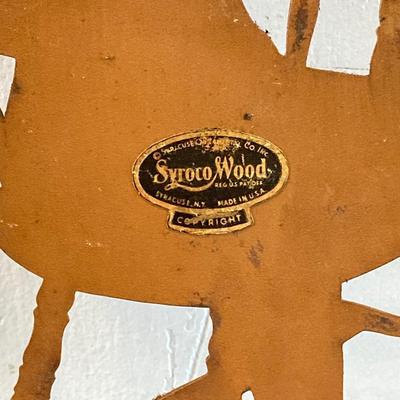 LOT 318: Vintage Framed The Midnight Rides of Paul Revere, Syroco Wall Hangings, Insurance Co Picture Cards and Three Sad Irons