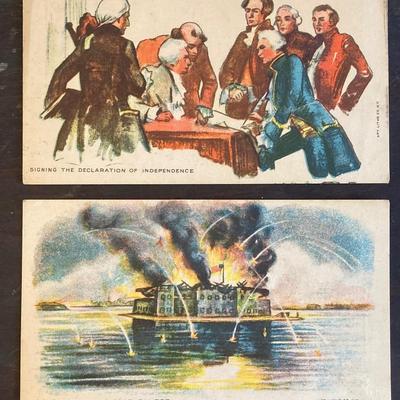 LOT 318: Vintage Framed The Midnight Rides of Paul Revere, Syroco Wall Hangings, Insurance Co Picture Cards and Three Sad Irons