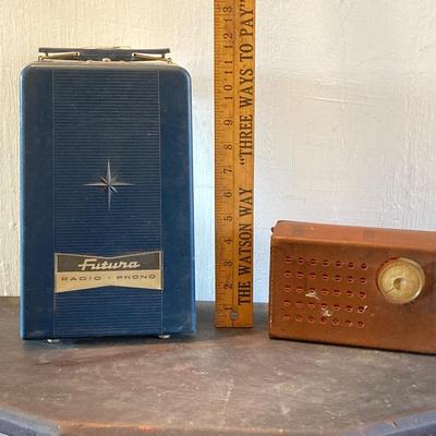 LOT 320: Vintage Radios - Futura Radio Phono Player and Silvertone All Transistor 500