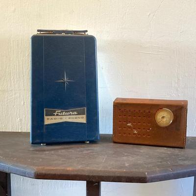 LOT 320: Vintage Radios - Futura Radio Phono Player and Silvertone All Transistor 500