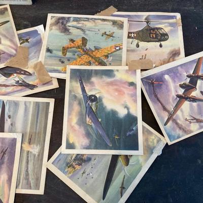 LOT 321: Vintage The American Model Builder Sets, Miniature Collector's Bi-Planes and Coca-Cola Complimentary Air Plane Pictures