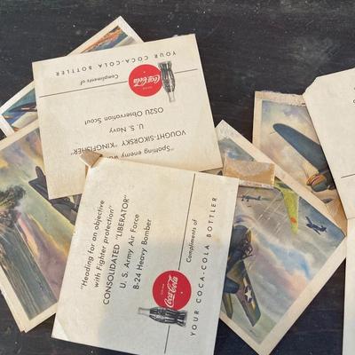 LOT 321: Vintage The American Model Builder Sets, Miniature Collector's Bi-Planes and Coca-Cola Complimentary Air Plane Pictures