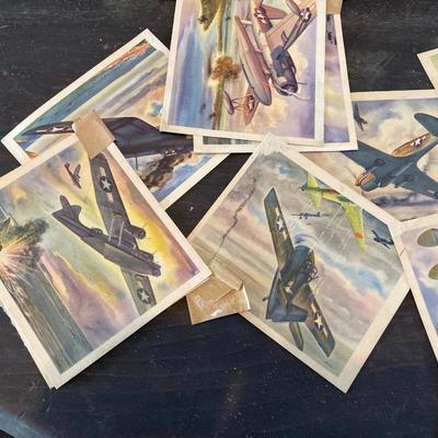 LOT 321: Vintage The American Model Builder Sets, Miniature Collector's Bi-Planes and Coca-Cola Complimentary Air Plane Pictures