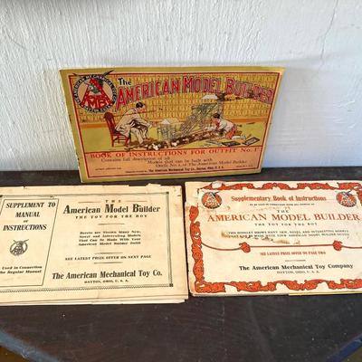 LOT 321: Vintage The American Model Builder Sets, Miniature Collector's Bi-Planes and Coca-Cola Complimentary Air Plane Pictures