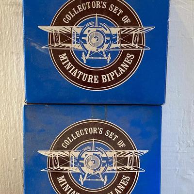 LOT 321: Vintage The American Model Builder Sets, Miniature Collector's Bi-Planes and Coca-Cola Complimentary Air Plane Pictures