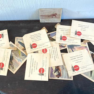 LOT 321: Vintage The American Model Builder Sets, Miniature Collector's Bi-Planes and Coca-Cola Complimentary Air Plane Pictures