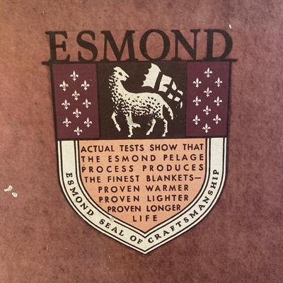 LOT 322: Esmond Slumberest Blanket in Original Box, Beacon Winsor Blanket in Original Box, Large Wicker Basket and Three Vintage Umbrellas