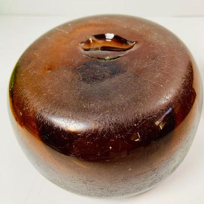 LOT 330: Vintage Clevenger Brothers 18-19th Century Glass Reproduction Amethyst and Green Amber Pitchers, and Amber Bowl